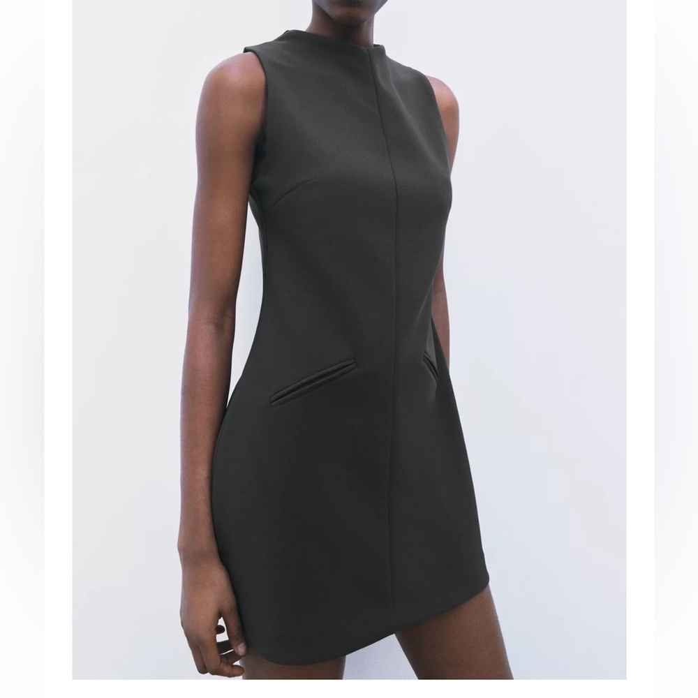 Zara round neck Sleeveless Dress